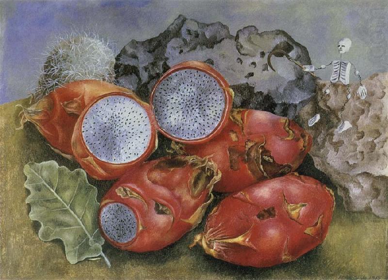 The still life having the fruit, Frida Kahlo